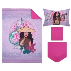 Disney Raya And The Last Dragon Mythic Pop Lavender, Magenta, And Blue With Sisu Dragon And Tuktuk 4 Piece Toddler Bed Set -Disney Sales Store GUEST 424108de 9a92 44df b41b d33ea6890e32