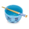 Silver Buffalo Disney Lilo & Stitch 20-Ounce Ramen Bowl And Chopstick Set