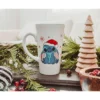 Silver Buffalo Disney Lilo & Stitch Santa Hat Ceramic Latte Mug | Holds 16 Ounces