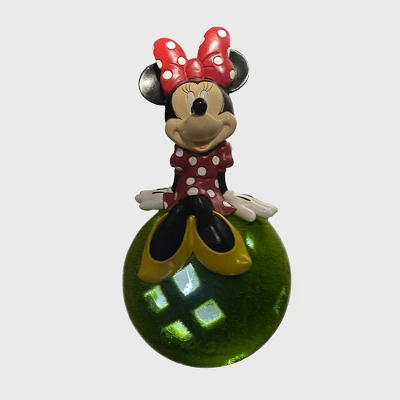 Disney 10" Stone Minnie Mouse Sitting On Flocked Ball Garden Statue 4 Disney 10" Stone Minnie Mouse Sitting On Flocked Ball Garden Statue - Image 4