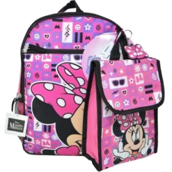 Walt Disney Minnie Mouse 16" Pink Nylon Backpack With Lunch Bag Set For Girls 3+ 9 Walt Disney Minnie Mouse 16" Pink Nylon Backpack With Lunch Bag Set For Girls 3+ -Disney Sales Store GUEST 49da9de8 217d 4d10 9191 9ecaa190a7c3