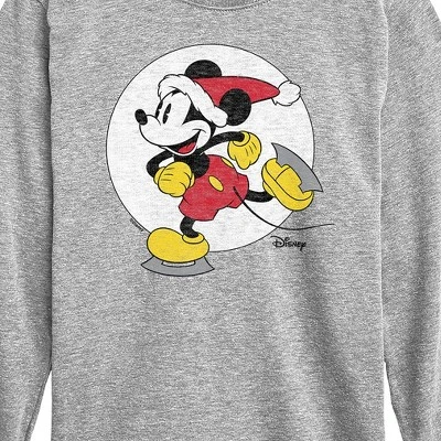 Boys' - Disney - Mickey Skating Christmas Long Sleeve Graphic T-Shirt 1 Boys' - Disney - Mickey Skating Christmas Long Sleeve Graphic T-Shirt