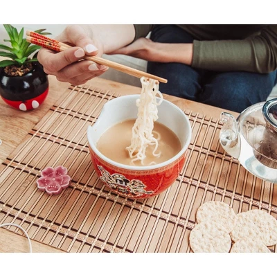 Silver Buffalo Disney Mickey Mouse Wild Wok 20-Ounce Ramen Bowl And Chopstick Set 6 Silver Buffalo Disney Mickey Mouse Wild Wok 20-Ounce Ramen Bowl And Chopstick Set - Image 6