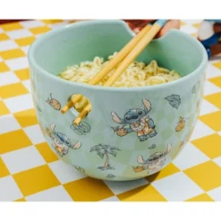 Silver Buffalo Disney Lilo & Stitch Hawaiian Icons 20-Ounce Ramen Bowl And Chopstick Set -Disney Sales Store GUEST 4c18802e 1e70 4a45 bd16 dc9e7c809f0b