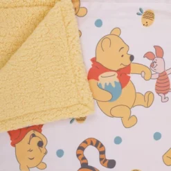 NoJo Disney Winnie The Pooh Summertime Fun Yellow, Orange, And White Super Soft Cuddly Plush Baby Blanket -Disney Sales Store GUEST 4e2b7d08 0f6f 4d71 87a7 eeb067945ca5