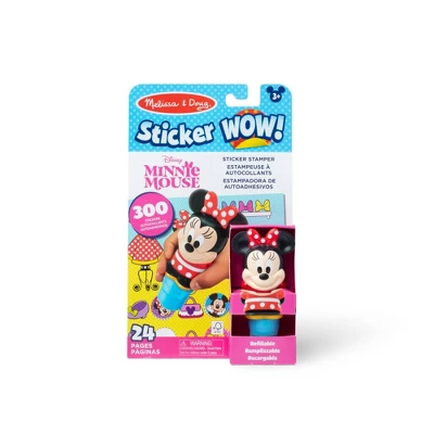Melissa & Doug Sticker WOW! 24-Page Activity Pad And Sticker Stamper With 300 Stickers - Disney Minnie Mouse: Stickers, Favorite Character Theme 9 Melissa & Doug Sticker WOW! 24-Page Activity Pad And Sticker Stamper With 300 Stickers - Disney Minnie Mouse: Stickers, Favorite Character Theme - Image 9