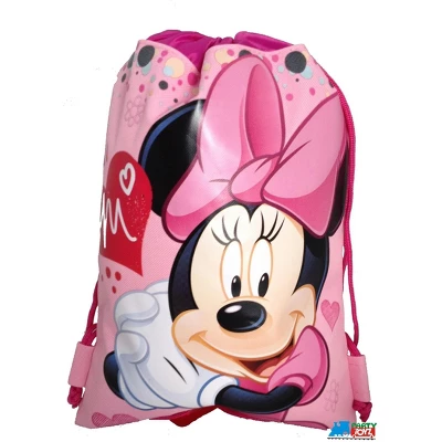 Disney Minnie Mouse Drawstring Backpack - Pink Drawstring Bag 2 Disney Minnie Mouse Drawstring Backpack - Pink Drawstring Bag - Image 2