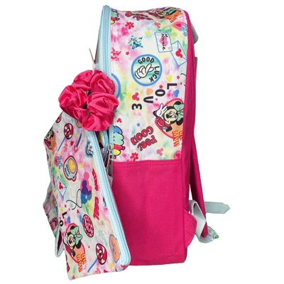 Disney Minnie Mouse Kids School Backpack 16" 5PC Lunch Kit, Keychain, Scrunchie, Keychain, And Utility Case 3 Disney Minnie Mouse Kids School Backpack 16" 5PC Lunch Kit, Keychain, Scrunchie, Keychain, And Utility Case - Image 3