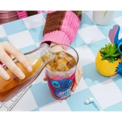 Silver Buffalo Disney Lilo & Stitch "Ohana Means Family" Pint Glass | Holds 16 Ounces -Disney Sales Store GUEST 51e7b80e dbfd 4234 8953 b56093cf58bf