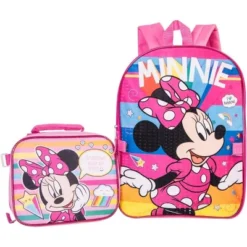 Minnie Mouse Backpack Combo Set - Disney Minnie Mouse Girls' 4 Piece Backpack Set - Backpack & Lunch Kit, Pink -Disney Sales Store GUEST 53c35054 5e6a 4765 a5dc 9540cb91cd58