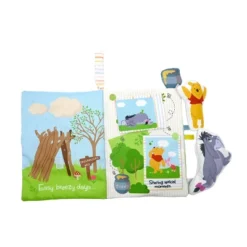 Disney Baby Winnie The Pooh Deluxe Soft Book With Removable Plush Toys - 3pc