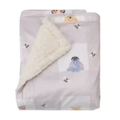 NoJo Disney Winnie The Pooh Hugs And Honeycombs Grey And White Plaid With Piglet, Tigger And Eeyore Super Soft Cuddly Plush Baby Blanket -Disney Sales Store GUEST 558c2da6 5761 44a0 ae40 a7d61a960a64