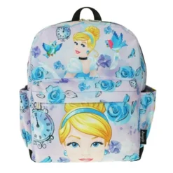 Disney Cinderella 12" Junior Deluxe Blue And Purple Polyester Backpack For Girls -Disney Sales Store GUEST 55ec6a0c 3f09 477f b5a9 1b4cdf56d074