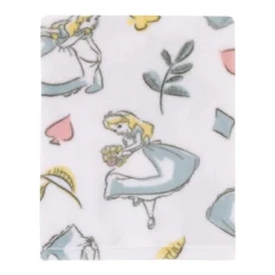 NoJo Disney Alice In Wonderland Light Blue, Pink, Yellow, And White Super Soft Plush Baby Blanket -Disney Sales Store GUEST 570d501d eb1a 45a8 9f7b ab10bd8c1f94