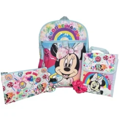 Disney Minnie Mouse Kids School Backpack 16" 5PC Lunch Kit, Keychain, Scrunchie, Keychain, And Utility Case 15 Disney Minnie Mouse Kids School Backpack 16" 5PC Lunch Kit, Keychain, Scrunchie, Keychain, And Utility Case -Disney Sales Store GUEST 58531b97 8ce7 4d7f 8819 702eec64f145