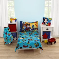 NoJo Disney Mickey Mouse Funhouse Crew Blue, Red And Yellow, Funny, And Donald Duck "Laugh It Up" Super Soft Toddler Blanket -Disney Sales Store GUEST 59ca3a0d 1212 42a4 82cf 696cf9c587ee