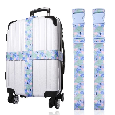 Disney Stitch 2-Piece Luggage Strap Set - Light Tropical Design 6 Disney Stitch 2-Piece Luggage Strap Set - Light Tropical Design - Image 6