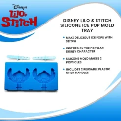 Silver Buffalo Disney Lilo & Stitch Silicone Ice Pop Mold Tray -Disney Sales Store GUEST 5b9f0cef 04e6 418c bcfe 5d4e437c6fe3