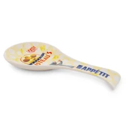 Silver Buffalo Disney Pixar Ratatouille Icon Collage "Bon Appetit" Ceramic Spoon Rest Holder