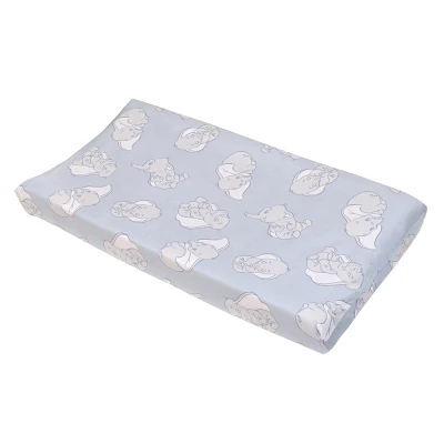 NoJo Disney Dumbo Sweet Little Baby Light Blue And White Super Soft Contoured Changing Pad Cover 3 NoJo Disney Dumbo Sweet Little Baby Light Blue And White Super Soft Contoured Changing Pad Cover - Image 3