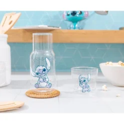 Silver Buffalo Disney Lilo & Stitch 18-Ounce Glass Pitcher And 8-Ounce Cup -Disney Sales Store GUEST 5e2d0562 bdde 4549 99f7 dc7864f89c35