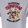Women's - Disney - Celebrating Christmas Cropped Graphic T-Shirt