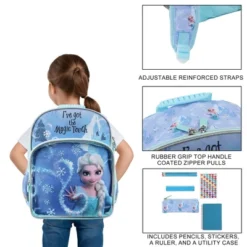 Disney Frozen Elsa 5-Piece 16" Backpack & Stationery Value Set