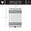 Disney Home Monochrome Set Of 2 Kitchen Towels: Abstract Pattern, Contemporary Style, 100% Cotton, Tea Towel Set
