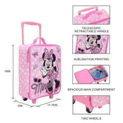 Disney Minnie Mouse Sunglasses & Bows 14" Youth Pink Pilot Case