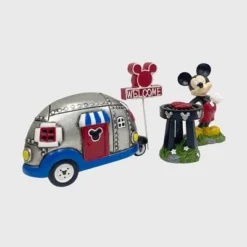Disney 4pc Polyester/Stone Mickey Mouse Miniature Garden Set