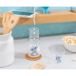 Silver Buffalo Disney Lilo & Stitch 18-Ounce Glass Pitcher And 8-Ounce Cup -Disney Sales Store GUEST 6868fedb aa86 4e70 a6b1 f20d623f7068