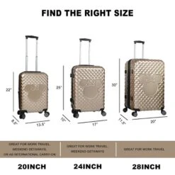 Disney Minnie Mouse Classic Peek-a-Boo Minnie Pink Adult 24" Rolling Luggage -Disney Sales Store GUEST 6947838e e653 44ab b261 06a716aed2e3