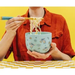 Silver Buffalo Disney Lilo & Stitch Hawaiian Icons 20-Ounce Ramen Bowl And Chopstick Set -Disney Sales Store GUEST 6a1ebe2d 604c 46ce a0d9 45034a57c3d8