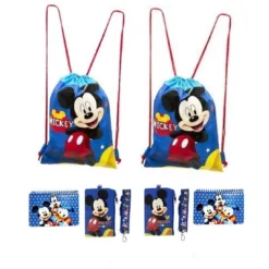 Disney Mickey And Minnie Mouse Drawstring Backpacks Plus Lanyards With Detachable Coin Purse And Autograph Books (Set Of 6) (Dark Blue - Dark Blue) -Disney Sales Store GUEST 6a9a3deb aa9b 4121 8000 6a91cbe82fab