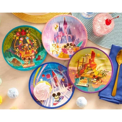 Disney Parks Melamine 4-Piece Plate Set By Joey Chou 2 Disney Parks Melamine 4-Piece Plate Set By Joey Chou - Image 2