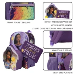 Disney WISH Asha 5-Pcs Youth Backpack Set -Disney Sales Store GUEST 6bd1fcb7 661c 4a1d 93bd 0ff4cdb1dcb9