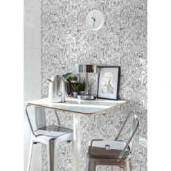 Disney Alice In Wonderland Kids' Garden Peel And Stick Wallpaper Black -Disney Sales Store GUEST 6d45e94d f916 4484 97d5 813a4cbbccd1