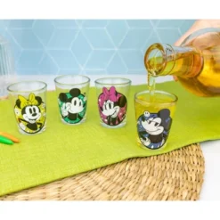 Silver Buffalo Disney Mickey And Minnie Mouse Color Portraits Mini Shot Glasses | Set Of 4 -Disney Sales Store GUEST 70955fea e71a 42dd 961d 0e0008799e81
