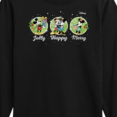 Boys' - Disney - Mickey And Minnie Jolly Happy Merry Christmas Long Sleeve Graphic T-Shirt 1 Boys' - Disney - Mickey And Minnie Jolly Happy Merry Christmas Long Sleeve Graphic T-Shirt