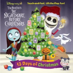 Disney Baby: 13 Days Of Christmas: Touch-And-Feel, Lift-The-Flap Fun! - By Steven Davison & Carolyn Gardner (Board Book)