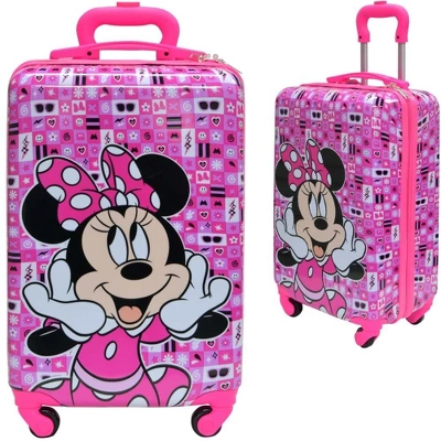 Disney Minnie Mouse 18" Hard Sided Carry On Luggage W/4 Spinner Wheels 4 Disney Minnie Mouse 18" Hard Sided Carry On Luggage W/4 Spinner Wheels - Image 4