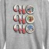 Boys' - Disney - Mickey And Friends Ho Ho Ho Vintage Christmas Long Sleeve Graphic T-Shirt