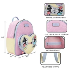 Disney Mickey Mouse And Minnie Mouse 10.5" Adult Mini Backpack With Movable Characters -Disney Sales Store GUEST 78298500 cdc3 4e59 b35e a404d8fdff68