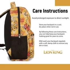 Disney's The Lion King Kids Backpack - Hakuna Matata Adventure - Simba, Mufasa, Scar, Timon, And Pumbaa, Yellow -Disney Sales Store GUEST 7c0421bf 97b2 471c 8348 cec0ecdb33dd