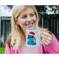 Silver Buffalo Disney Lilo & Stitch Santa Hat Ceramic Mug | Holds 20 Ounces -Disney Sales Store GUEST 7ca6fa63 70ac 4634 a1ff 4d3d663d5669