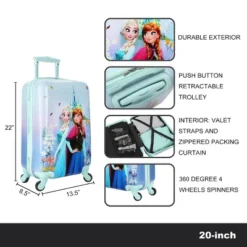 Disney Frozen Elsa & Anna Arendelle Castle 20" Rolling Luggage -Disney Sales Store GUEST 7dc4b1fe a460 45b4 a1e5 480217a49997