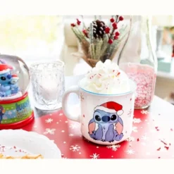 Silver Buffalo Disney Lilo & Stitch Santa Hat Ceramic Camper Mug | Holds 20 Ounces 13 Silver Buffalo Disney Lilo & Stitch Santa Hat Ceramic Camper Mug | Holds 20 Ounces -Disney Sales Store GUEST 7e15d9d3 4ead 44d0 a046 4075237782a7