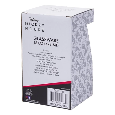 Silver Buffalo Disney Mickey & Minnie Kiss Dots 16oz Pint Glass 2 Silver Buffalo Disney Mickey & Minnie Kiss Dots 16oz Pint Glass - Image 2