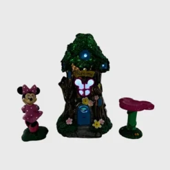 Disney Minnie Mouse Miniature Resin Garden Set With Solar Tree House -Disney Sales Store GUEST 807deea8 83f0 470d 800f 6d406a180ff7