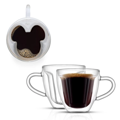 JoyJolt Disney Mickey Mouse 3D Espresso Cups - Set Of 2 Double Wall Glass Coffee Cups - 5.4 Oz 9 JoyJolt Disney Mickey Mouse 3D Espresso Cups - Set Of 2 Double Wall Glass Coffee Cups - 5.4 Oz - Image 9